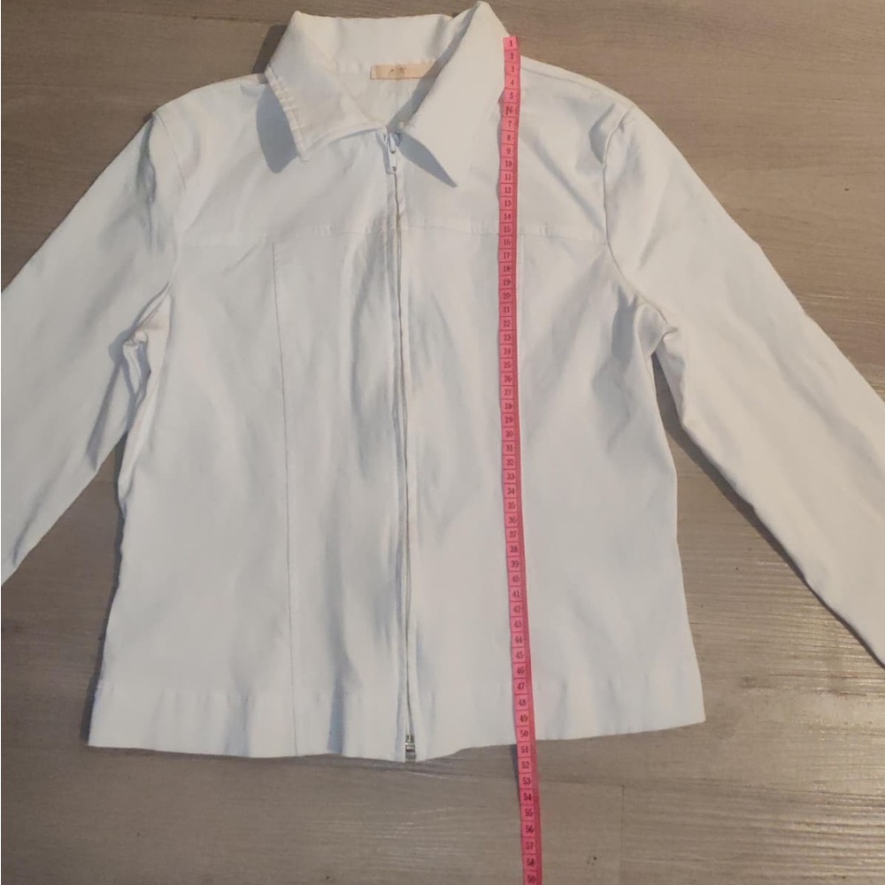 Forever 21 Cream Zip-Up Jacket - Picture 3 of 9